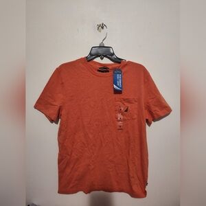 Nautica Men's Vibrant Orange Short Sleeve Tee